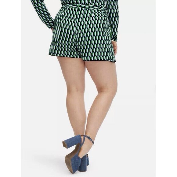 DIANE VON FURSTENBERG x TARGET Arrow Geo Side Wrap Shorts Skort Size 1X NWT - Picture 2 of 6